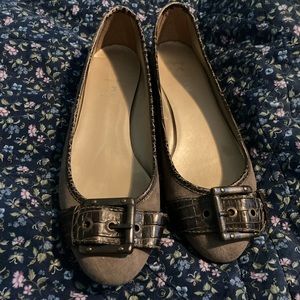 French Sole New York FSNY Gray Flats Size 10